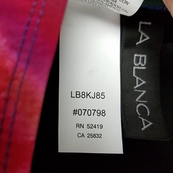 NWT La Blanca Hidden Gem Bandeau Tankini Top 8 - Picture 6 of 8